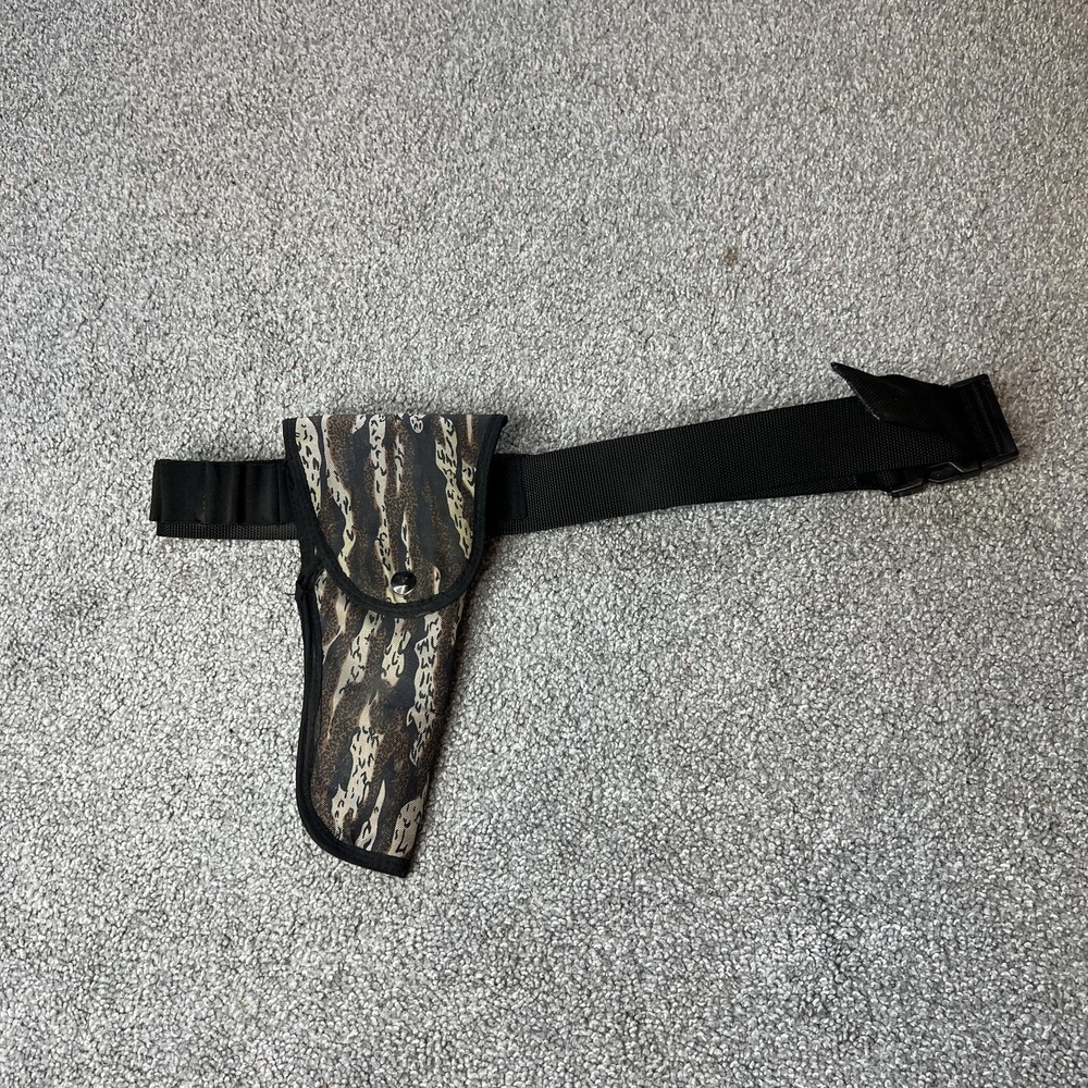 Allen Camo Nylon Belt Holster Brown Hunting Handgun Pistol Field OWB Ammo‎ Loops